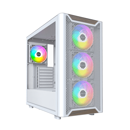 Корпус Montech XR Wood (W) ATX/Micro-ATX/Mini-ITX 2xUSB3.0 1xType-C 1xAudio 1xMic Белый