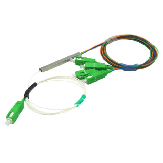 Оптический сплиттер ОК PLC 1х4,  SC/APC -1 м