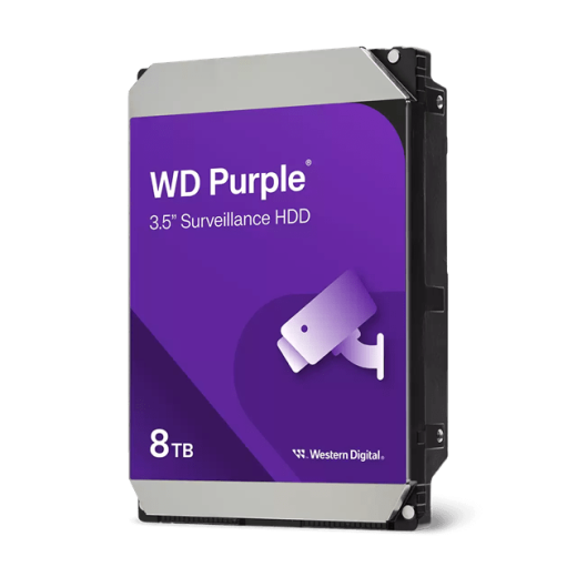 Жесткий диск для видеонаблюдения HDD  8Tb Western Digital Purple SATA3 256Mb 5640rpm 3,5" WD85PURZ