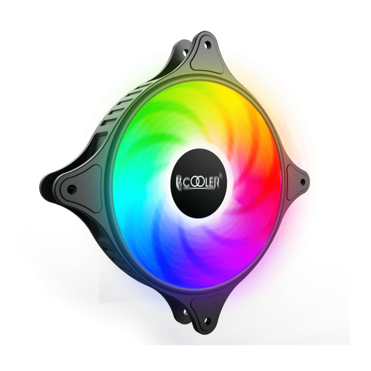 Вентилятор для корпуса PCCooler FX-120-3 120mm LED SRGB 3 pin + Molex 1200 RPM Black