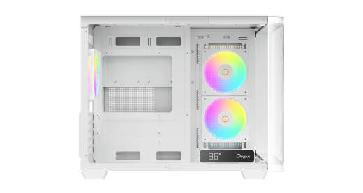 Корпус Ocypus Iota C50 WH Curve ARGB Digital mATX/ITX 2xUSB Type-C Белый Iota-C50-WHD300CD-GL
