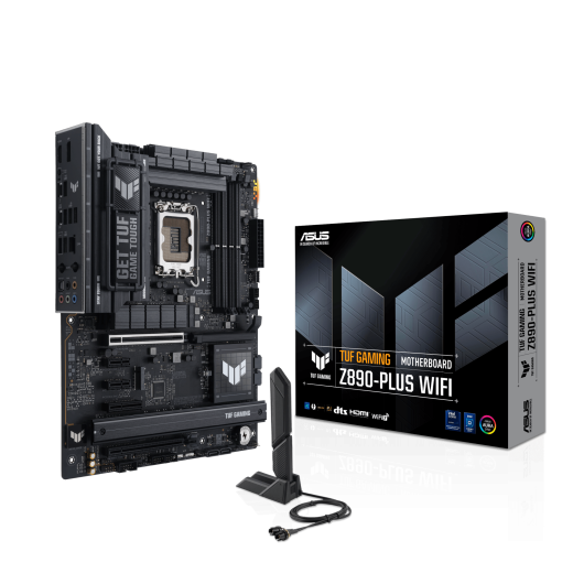 Материнская плата ASUS TUF GAMING Z890-PLUS WIF, LGA1851 Z890 4xDDR5 4xSATA3 4xM.2 HDMI DP USB-C ATX