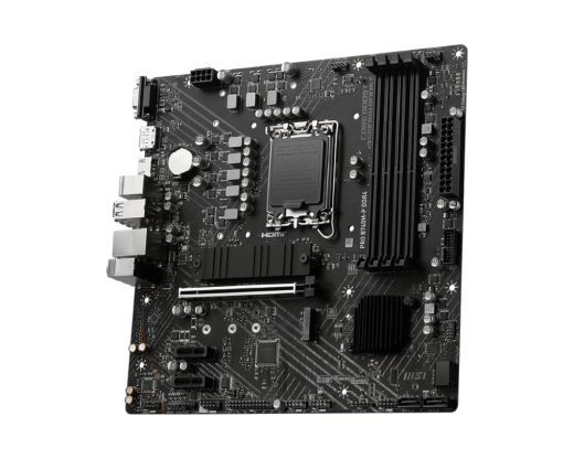 Материнская плата MSI PRO B760M-P DDR4 LGA1700 4xDDR4 4xSATA3 RAID 2xM.2 VGA HDMI DP mATX