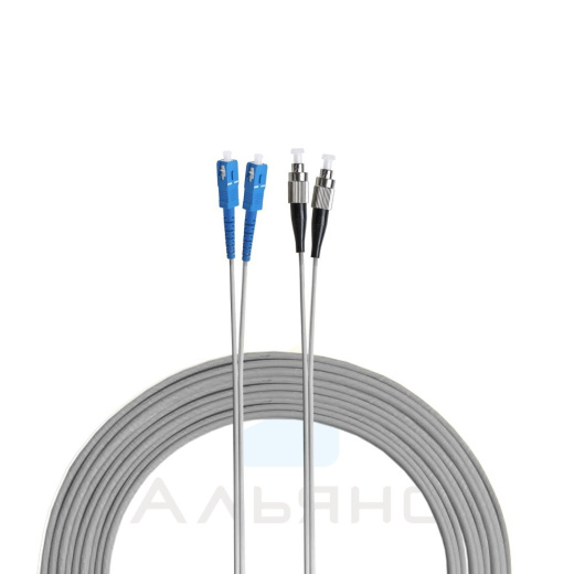 Патчкорд SC/UPC-FC/UPC   2мм MM 62,5/125 OM1 Duplex - 1 м