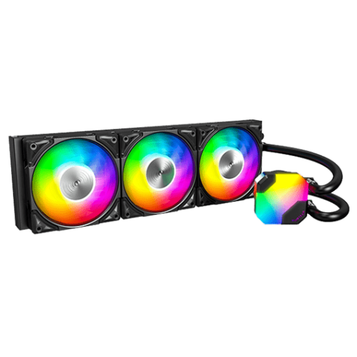 Водяное охлаждение для CPU Montech HyperFlow ARGB 360 (B) TDP 320W 3x120 115x-1851/AM3-AM5 Black