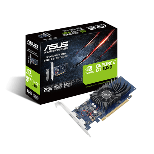 Видеокарта ASUS GeForce GT1030 2GB 64bit GDDR5 6008MHz 1xHDMI 1xDP HDCP GT1030-2G-BRK