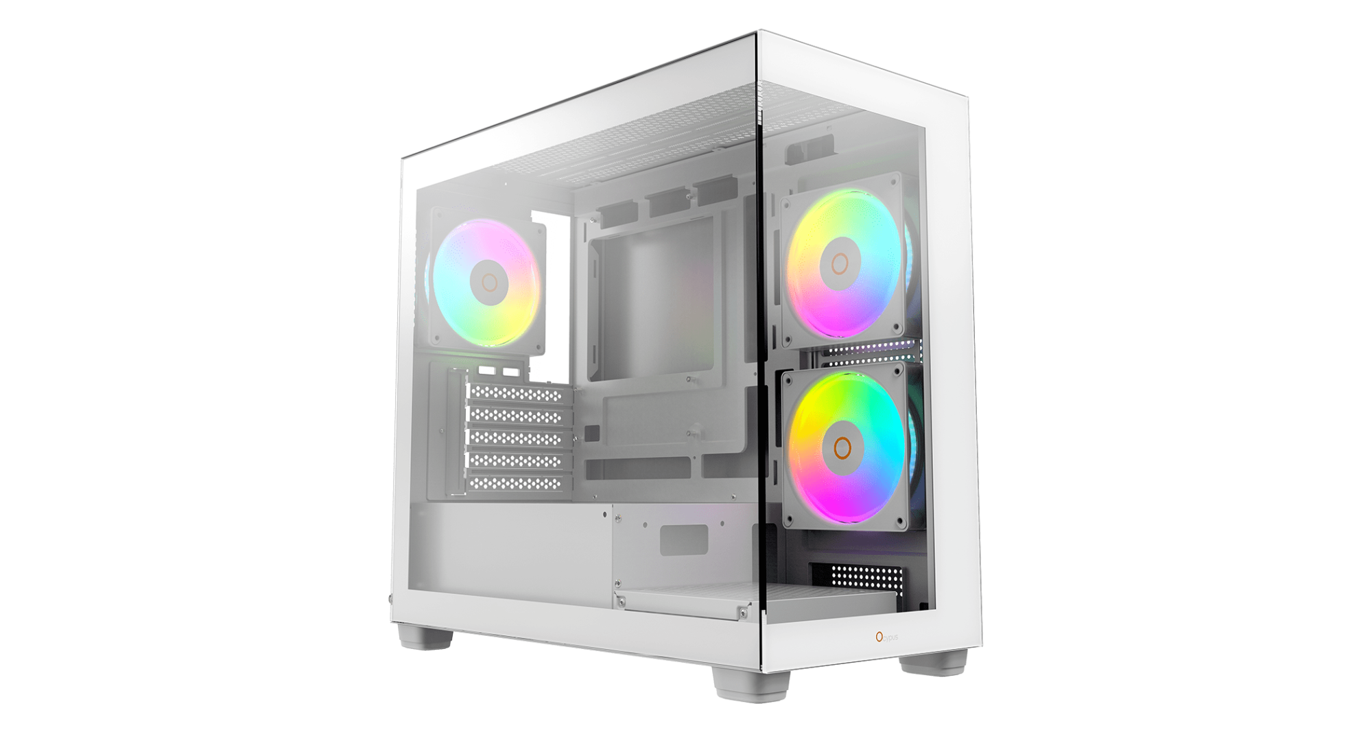 Корпус Ocypus Gamma C52 WH ARGB mATX/ITX 3xUSB Белый Gamma-C52-WHD300XX-GL