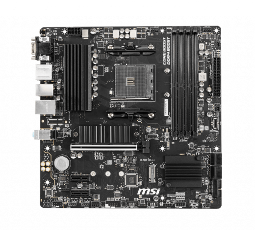 Материнская плата MSI B550M PRO-VDH AM4 4xDDR4 4xSATA3 2xM.2 VGA HDMI DP mATX