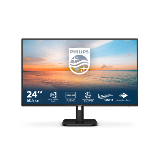Монитор 23,8" PHILIPS 24E1N1100A/01 IPS 1920x1080 120Hz 1мс 300кд/м 1300:1 1xHDMI 1xVGA 2x2W Черный