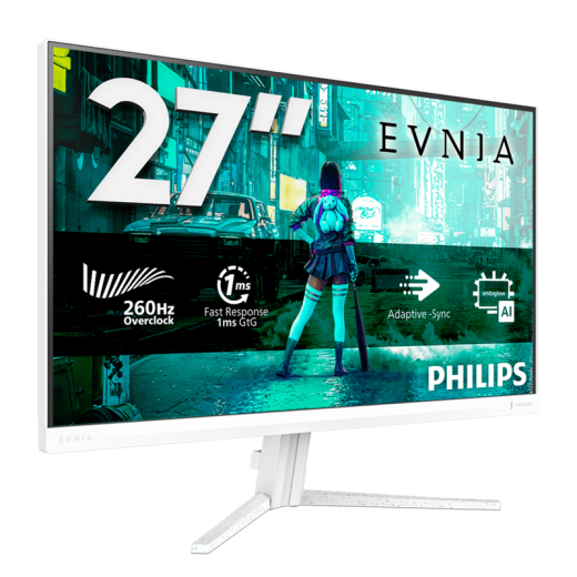Монитор 27" PHILIPS 27M2N3201PL/01/00 Fast IPS 1920x1080 260Hz 1мс 300кд/м 1000:1 1xHDMI 1xDP Белый