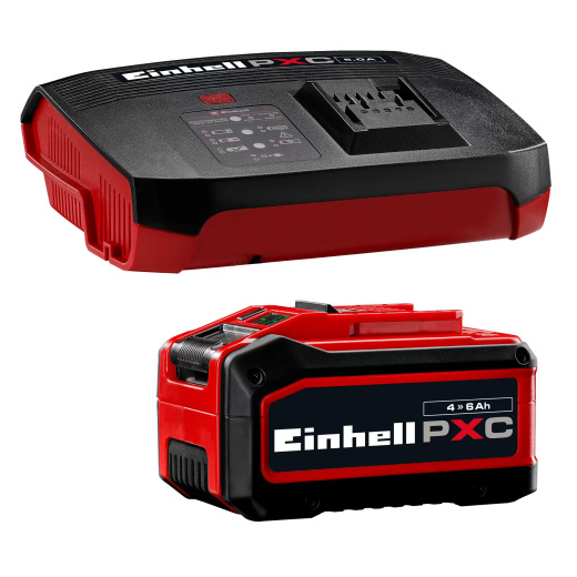 Зарядное устройство в комплекте Einhell 18V 4-6Ah & 6A Boostcharger (4512143)