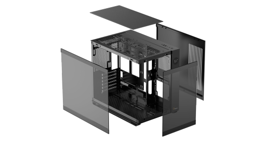 Корпус Ocypus Iota C70 BK ARGB ATX/mATX/mITX 2xUSB, Type-C, Черный, Iota-C70-BKD600XX-GL
