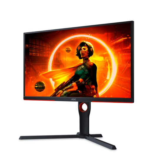 Монитор Игровой 24,5" AOC 25G3ZM/BK VA 1920x1080 240Hz 1ms 300cdm 3000:1 2xHDMI DP HAS Черный