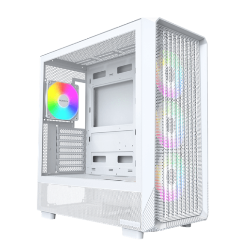 Корпус Montech X5 (W) E-ATX/ATX/Micro-ATX/Mini-ITX 1xUSB3.0 1xUSB2.0 1xType-C 1xAudio Белый