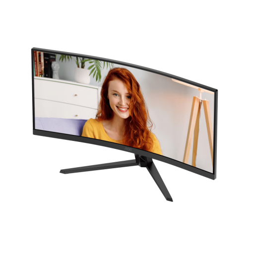 Монитор 34" AOC CU34B3E/01 VA 3440x1440 120Hz 1500R 4ms 300cd/m2 3500:1 1xHDMI 1xDP 1хAudio out