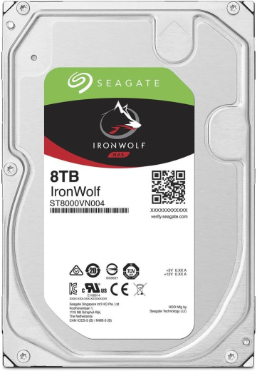 Жесткий диск для NAS систем  8Tb HDD Seagate IronWolf SATA 6Gb/s 5400rpm 3.5" 256Mb ST8000VN002
