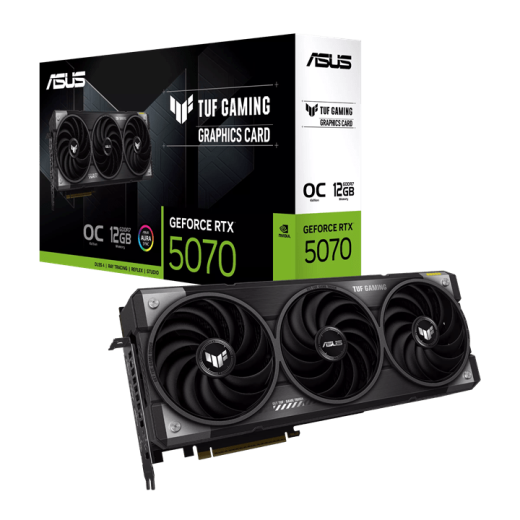 Видеокарта ASUS GeForce RTX 5070 12GB TUF CAMING OC GDDR7 192bit 2HDMI 3DP TUF-RTX5070-O12G-GAMING