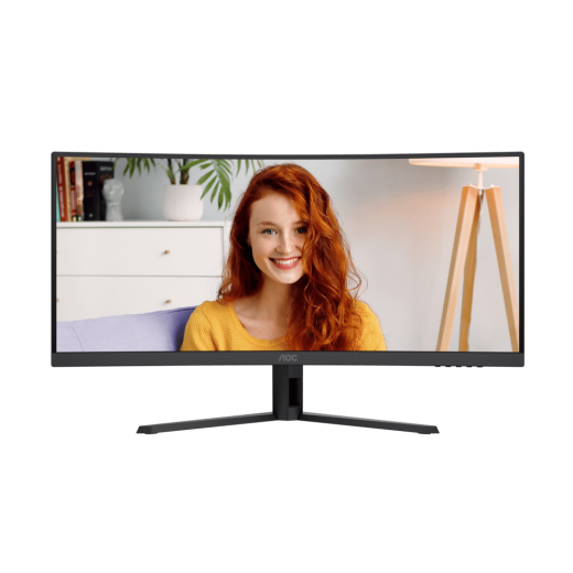 Монитор 34" AOC CU34B3E/01 VA 3440x1440 120Hz 1500R 4ms 300cd/m2 3500:1 1xHDMI 1xDP 1хAudio out