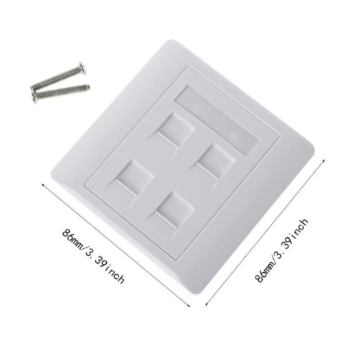 Лицевая панель телекоммуникационная под 4 модуля OK-M-4
