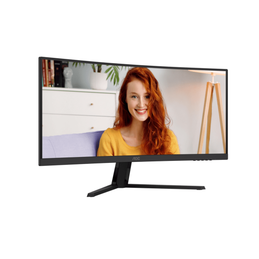 Монитор 34" AOC CU34B3E/01 VA 3440x1440 120Hz 1500R 4ms 300cd/m2 3500:1 1xHDMI 1xDP 1хAudio out
