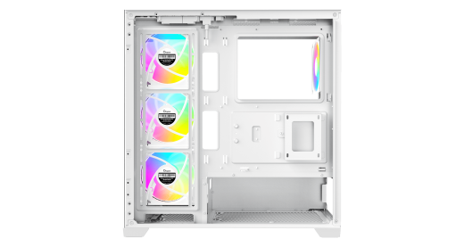 Корпус Ocypus Gamma C72 WH ARGB ATX/mATX/ITX 3xUSB Белый Gamma-C72-WHD400XX-GL