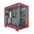 Корпус Montech KING 95 PRO (Red) ATX/Micro-ATX/Mini-ITX 2xUSB3.0 1xType-C 1xAudio 1xMic Красный