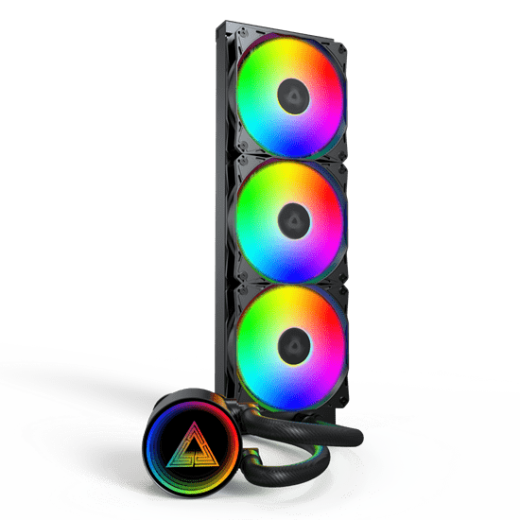 Водяное охлаждение для CPU Montech LightFlow ARGB 360 (B) TDP 300W 3x120 1170/1851/AM4/AM5 Black