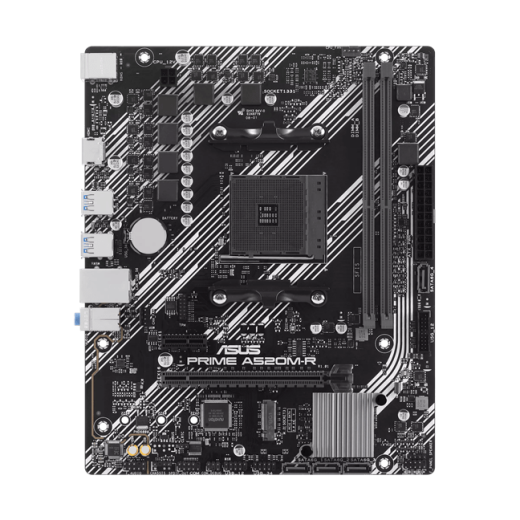 Материнская плата ASUS PRIME A520M-R AMD A520 AM4 2xDDR4 4xSATA3 RAID M.2 HDMI mATX