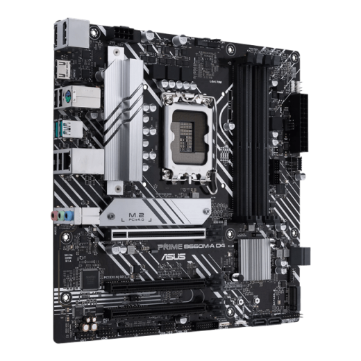 Материнская плата ASUS PRIME B660M-A D4-CSM, LGA1700 B660 4xDDR4 4xSATA3 2xM.2 RAID 2xHDMI 1xDP mATX