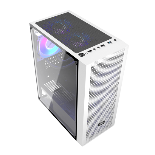 Корпус PCCooler MA100 MESH WH ATX/M-ATX/ITX USB3.0, 2xUSB2.0 White