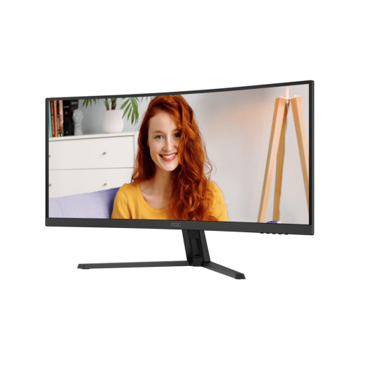 Монитор 34" AOC CU34B3E/01 VA 3440x1440 120Hz 1500R 4ms 300cd/m2 3500:1 1xHDMI 1xDP 1хAudio out