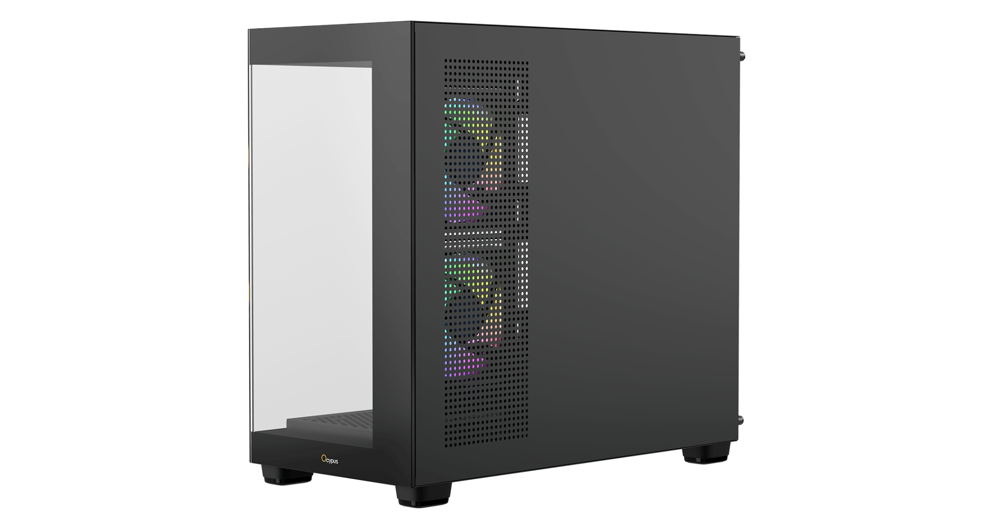 Корпус Ocypus Gamma C52 BK ARGB mATX/ITX 3xUSB Черный Gamma-C52-BKD300XX-GL