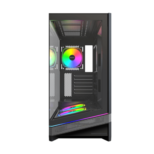 Корпус Montech SKY 3 (B) ATX/Micro-ATX/Mini-ITX (Back-Connected MB) 2xUSB3.0 1xType-C 1xAudio Черный