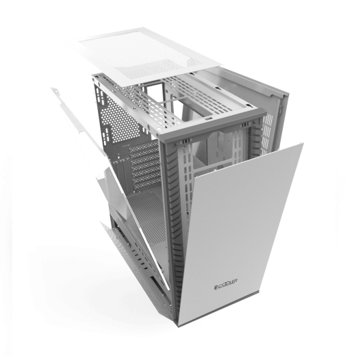 Корпус PCCooler IE200W EATX/ATX/mATX/ITX 2x3.5", 4x2.5", USB3.0, 2USB2.0 White