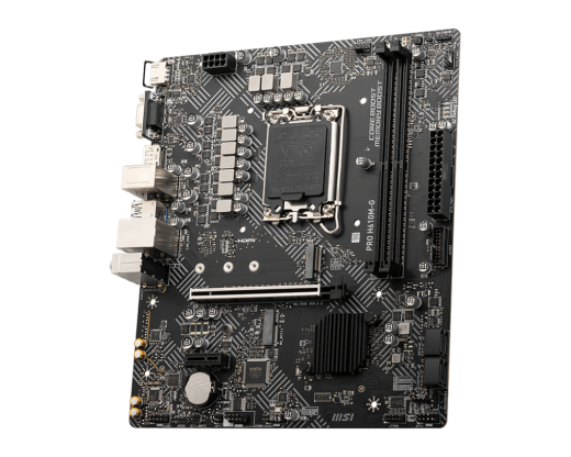 Материнская плата MSI PRO H610M-G LGA1700 H610 2xDDR5 4xSATA3 M.2 VGA HDMI DP mATX