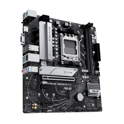 Материнская плата ASUS PRIME B650M-K AM5 2xDDR5 4xSATA3 RAID 2xM.2 VGA HDMI DP mATX