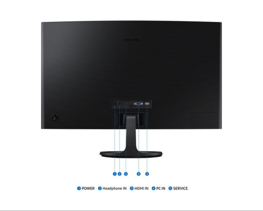 Монитор 27" SAMSUNG LS27D364GAIXCI VA R1800 1920x1080 100Hz 4мс 250кд/м2 3000:1 1xHDMI 1xDSub Черный