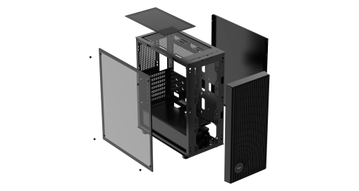 Корпус Ocypus Gamma C70 BK ARGB ATX/mATX/ITX 2xUSB Черный Gamma-C70-BKG400XX-GL