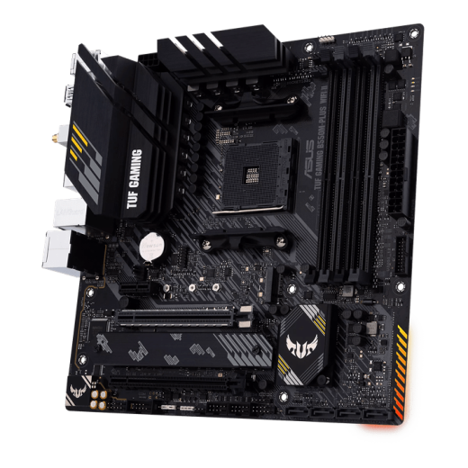 Материнская плата ASUS TUF GAMING B550M-PLUS WIFI II AM4 4xDDR4 4xSATA3 RAID 2xM.2 HDMI DP mATX
