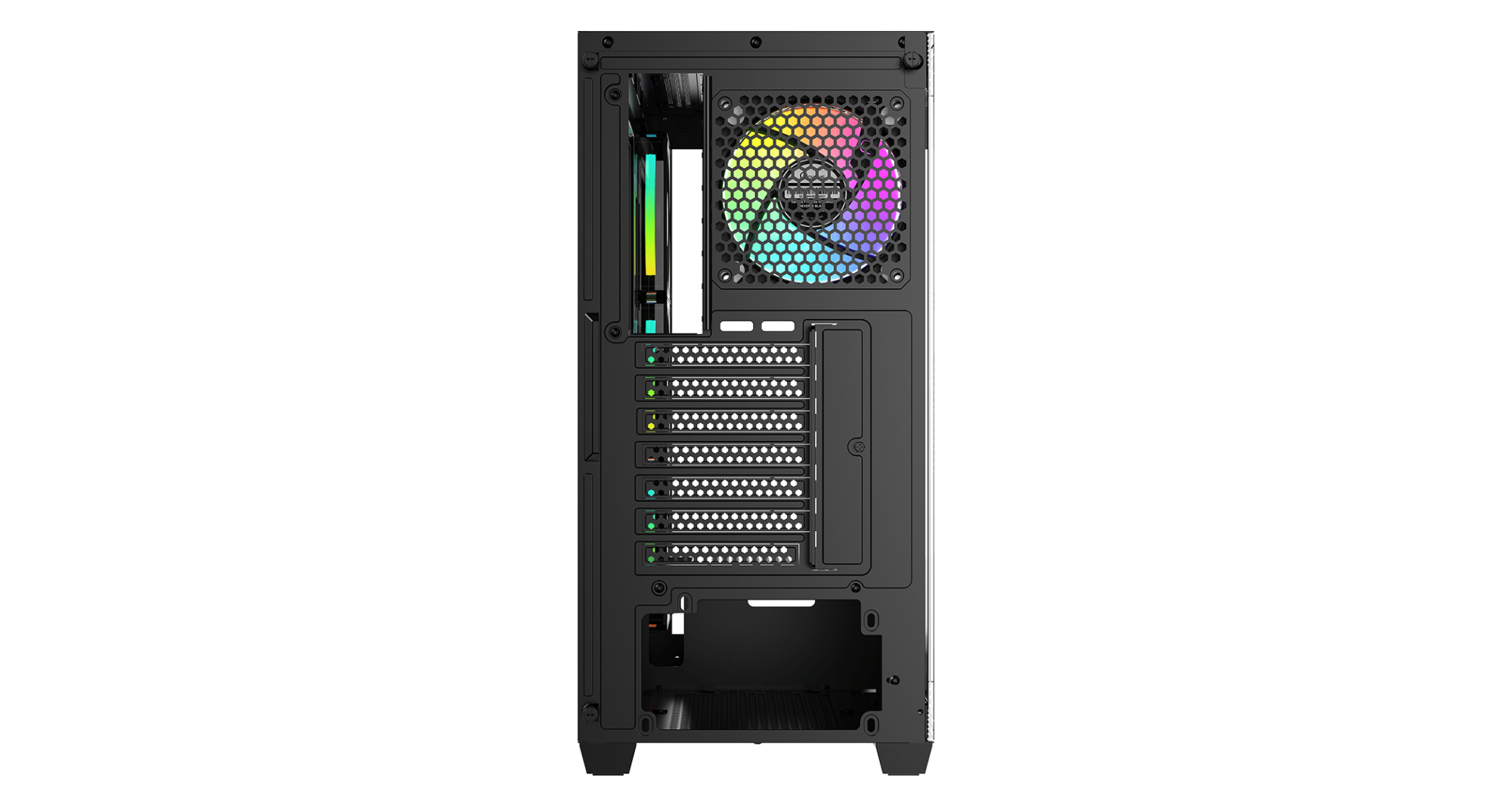Корпус Ocypus Gamma C72 BK ARGB ATX/mATX/ITX 3xUSB Черный Gamma-C72-BKD400XX-GL