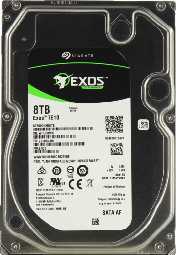Корпоративный жесткий диск  8Tb Seagate EXOS 7E10 SATA3 3.5" 256Mb 7200rpm ST8000NM017B