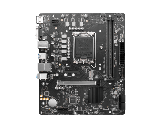 Материнская плата MSI PRO H610M-E DDR4 LGA1700 H610 2xDDR4 4xSATA3 M.2 VGA HDMI mATX