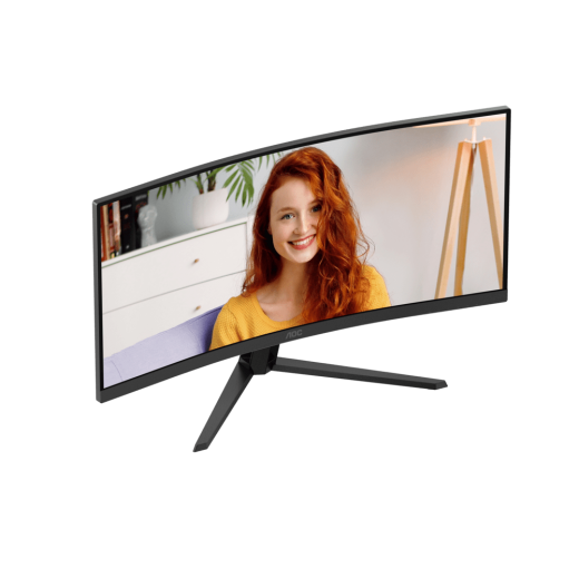 Монитор 34" AOC CU34B3E/01 VA 3440x1440 120Hz 1500R 4ms 300cd/m2 3500:1 1xHDMI 1xDP 1хAudio out