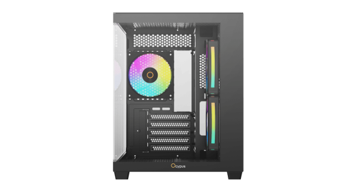Корпус Ocypus Gamma C54 BK ARGB mATX/ITX 3xUSB Черный Gamma-C54-BKD300XX-GL