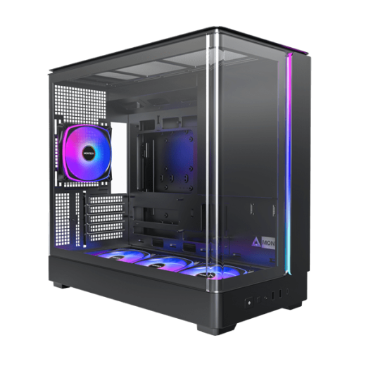 Корпус Montech KING 15 PRO (B) Micro-ATX/Mini-ITX 2xUSB3.0 1xType-C 1xAudio Черный