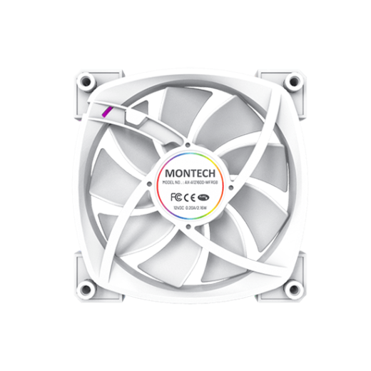 Вентилятор для корпуса Montech AX120 3 in 1 Pack (W) 3x(120x120x25mm)/800-1600RPM/59CFM/27db Белый