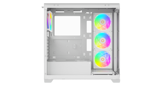 Корпус Ocypus Gamma C72 WH ARGB ATX/mATX/ITX 3xUSB Белый Gamma-C72-WHD400XX-GL