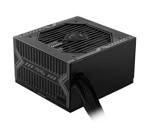 Блок питания MSI  650W, MAG A650BN, Non Modular, ATX, 80+ BRONZE, КПД >85%, Fan 120mm, Черный