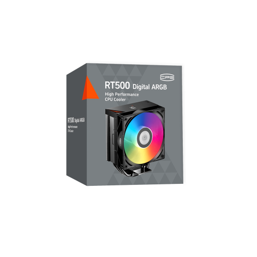 Вентилятор для процессора PCCooler RT500 Digital ARGB BK 245W 4pin 18XX/1700/1200/AM5/AM4 Черный