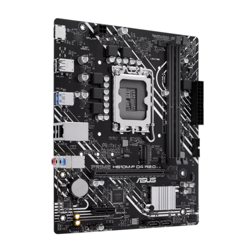Материнская плата ASUS PRIME  H610M-F D4 R2.0, LGA1700 2xDDR4 2xSATA3 1xM.2 1xHDMI mATX